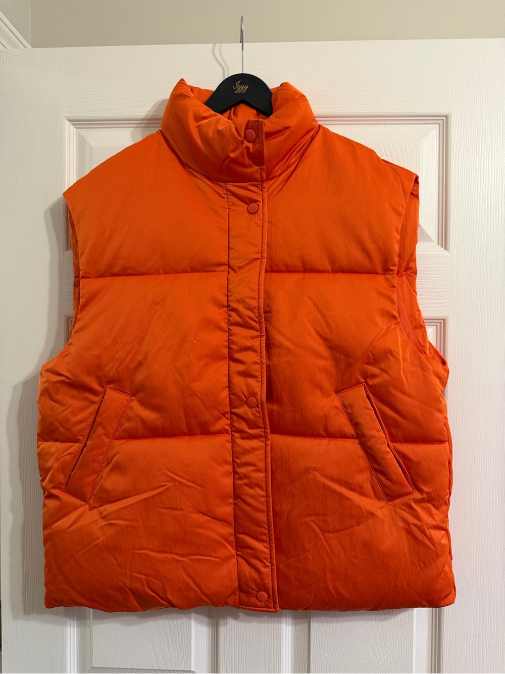 Women's HYFVE Orange Puffer Vest Jacket